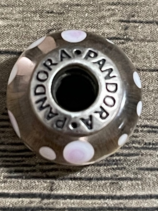 Pandora Pink Bubbles Murano glass charm - Picture 1 of 3